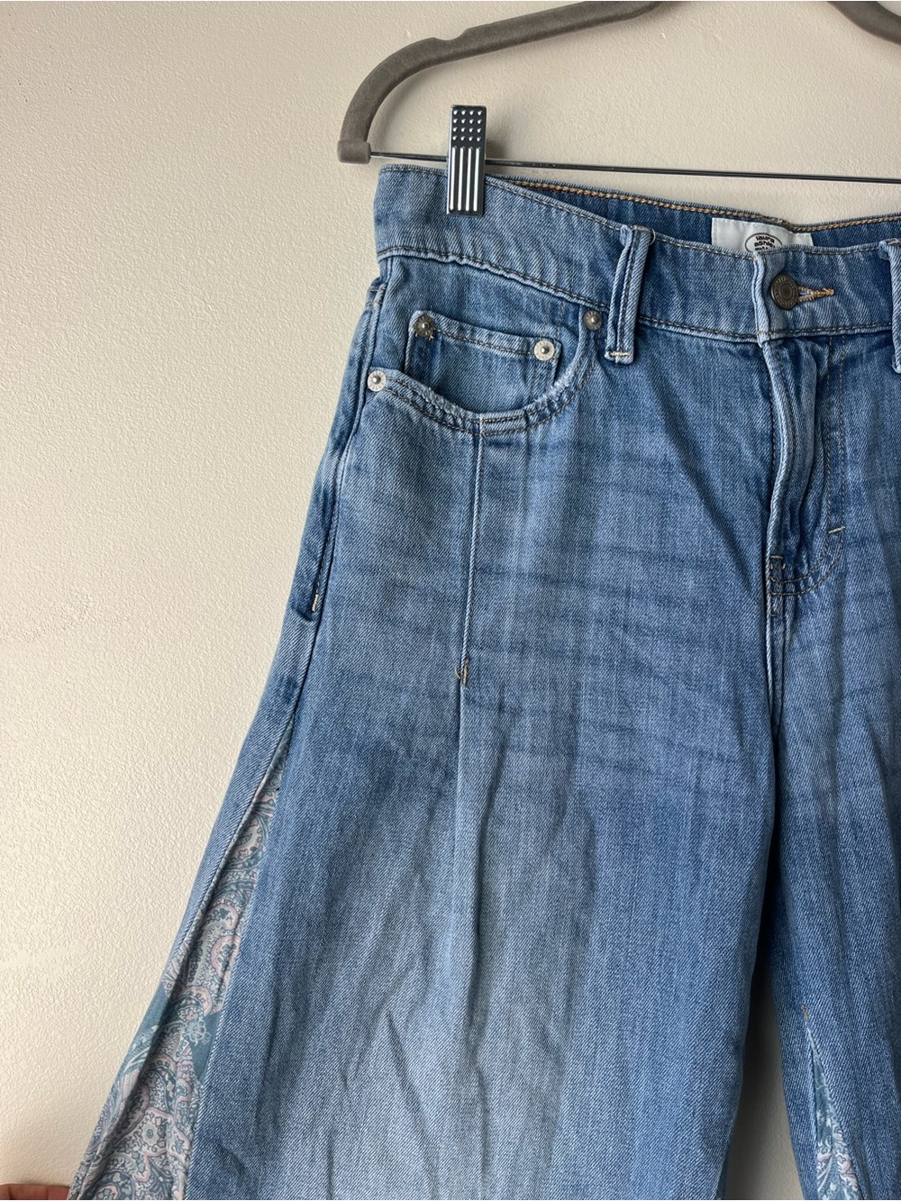 Lucky Brand Denim Laura Ashley Palazzo Wide Leg Jeans Candid Wash - Picture 10 of 13